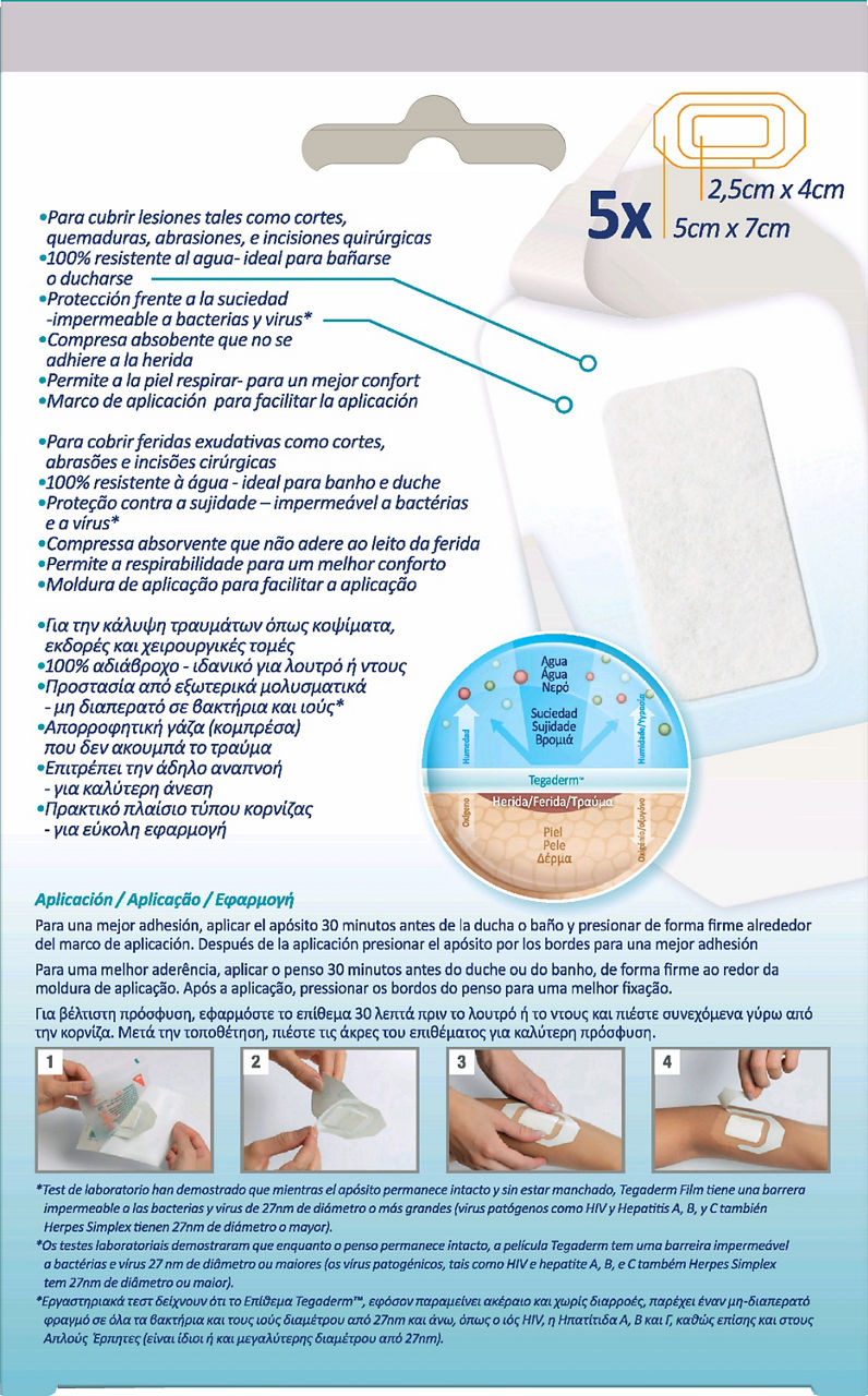3M™ Tegaderm™+Pad Film Dressing 3582IP_back