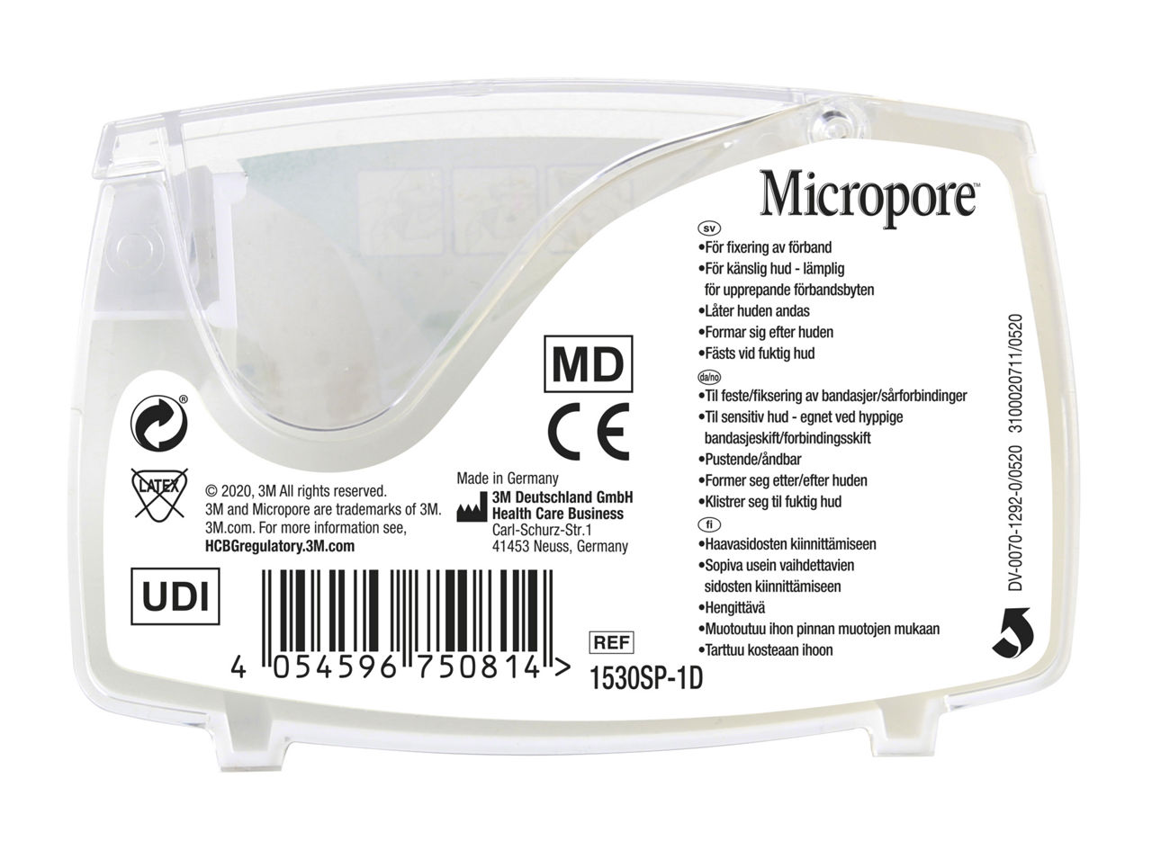 3M™ Micropore™ Surgical Tape Dispenser 1530SP-1D_back
