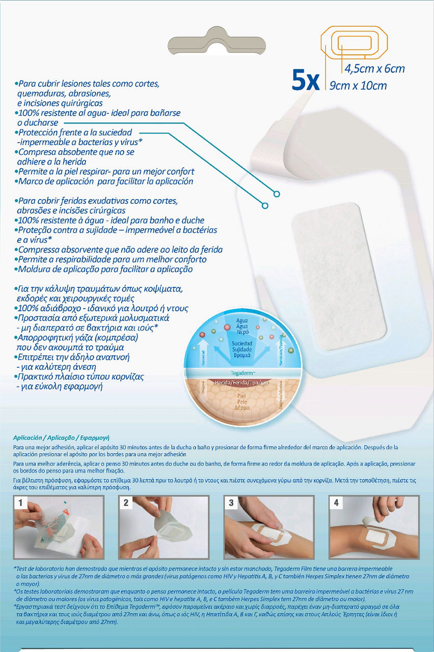 3M™ Tegaderm™+Pad Film Dressing 3586IP_back