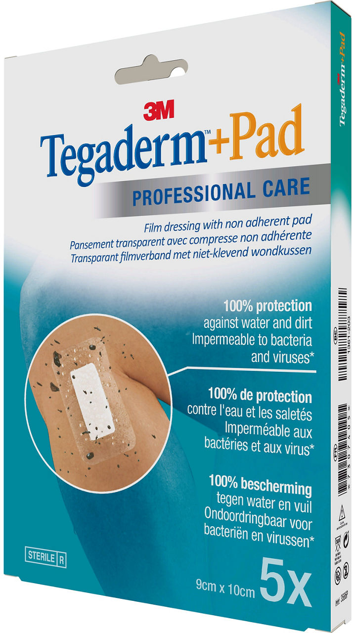 3M™ Tegaderm™+Pad Film Dressing 3586P_angle 2