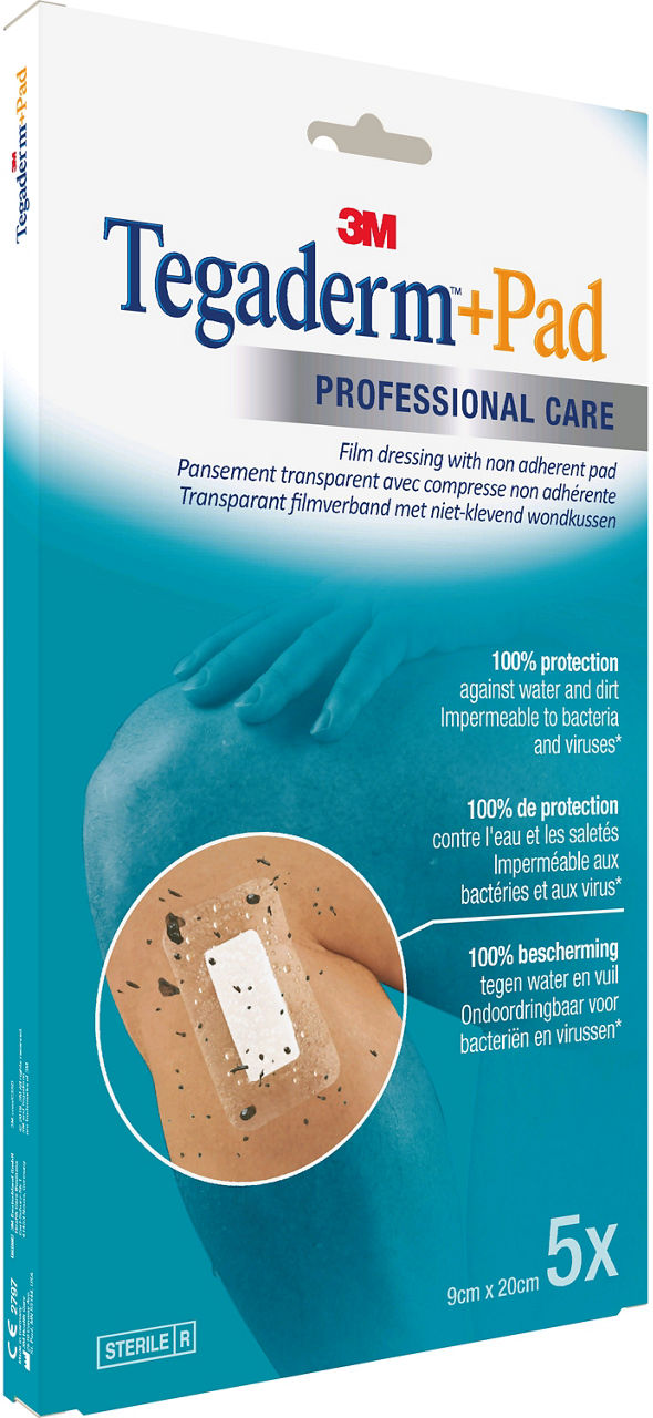 3M™ Tegaderm™+Pad Film Dressing 3590P_angle 1