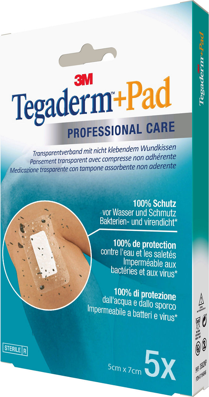 3M™ Tegaderm™+Pad Film Dressing 3582NP_angle 2