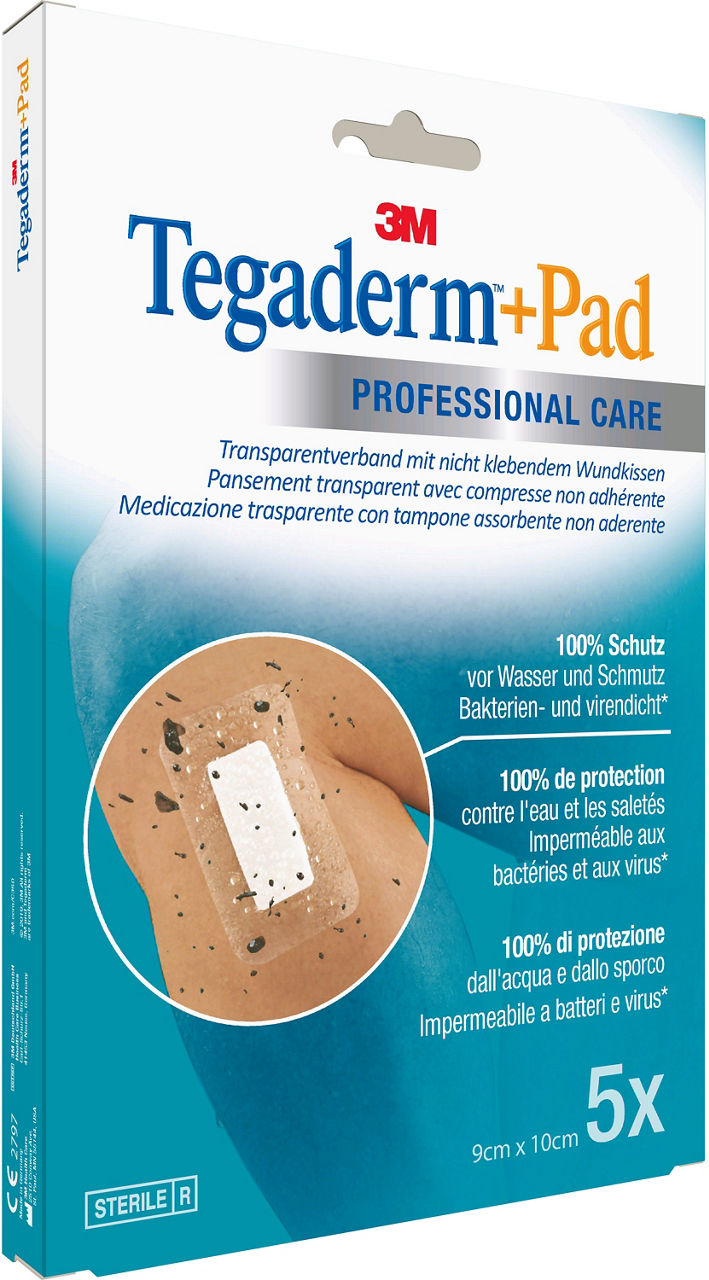 3M™ Tegaderm™+Pad Film Dressing 3586NP_angle 1