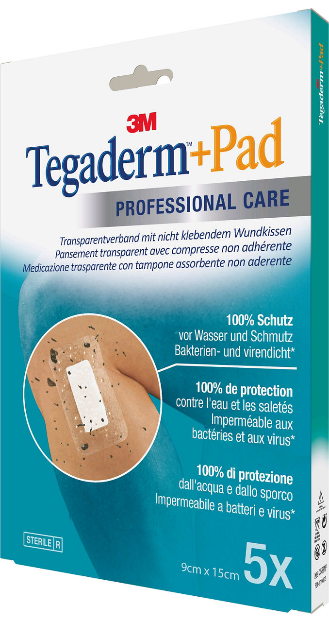 3M™ Tegaderm™+Pad Film Dressing 3589NP_angle 2