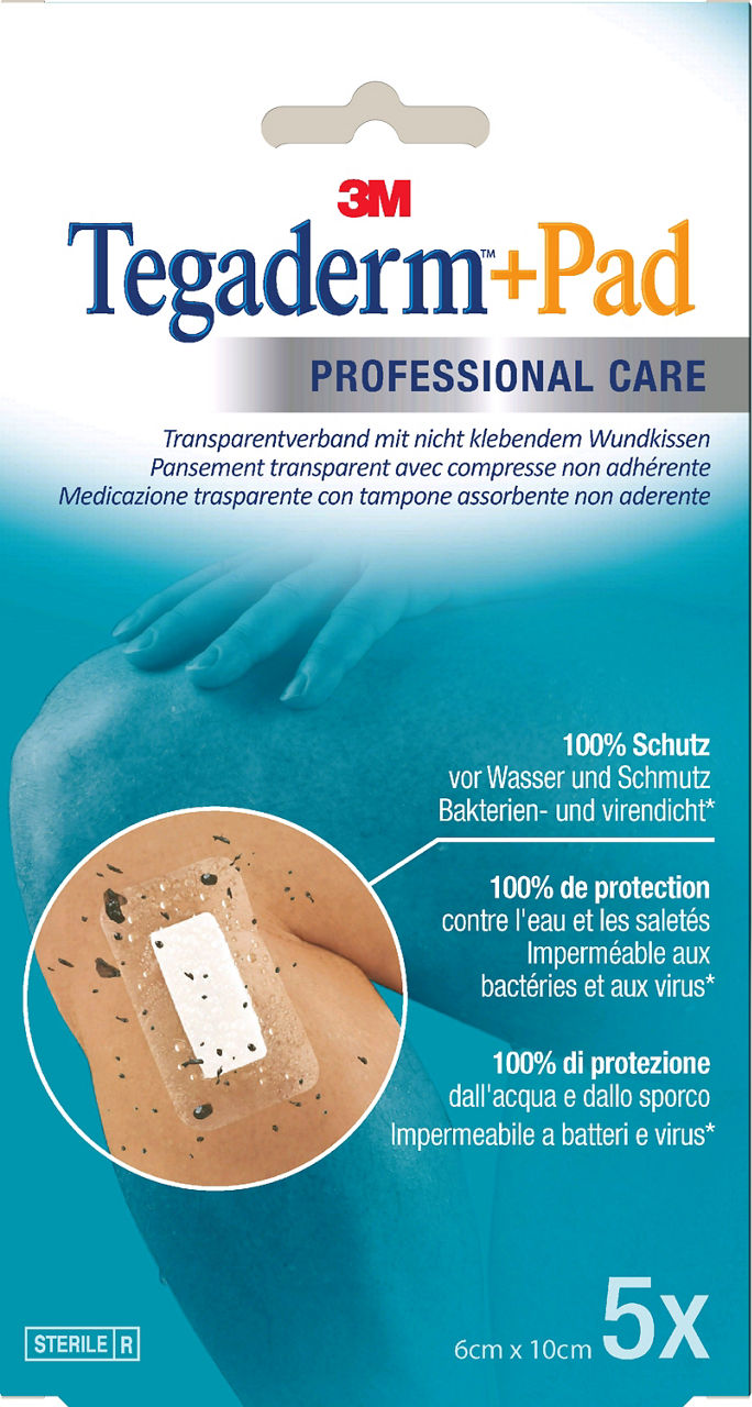 3M™ Tegaderm™ + Pad - Medicazione sterile trasparente con tampone, 3584NP