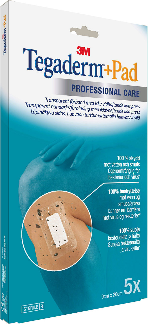 3M™ Tegaderm™+Pad Film Dressing 3590SP_angle 1