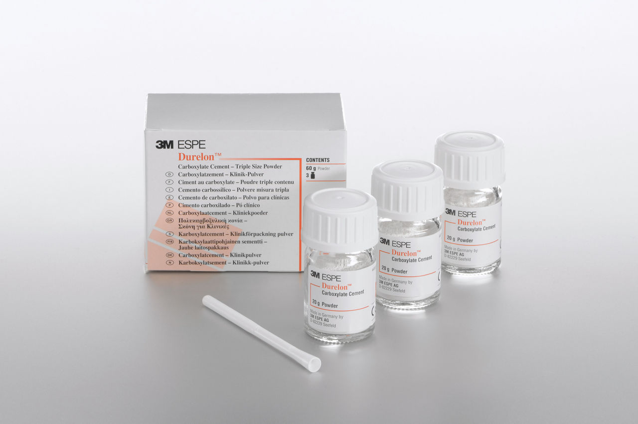 3M™ Durelon™ 38236 Ciment de scellement carboxylate, 3 flacons de poudre