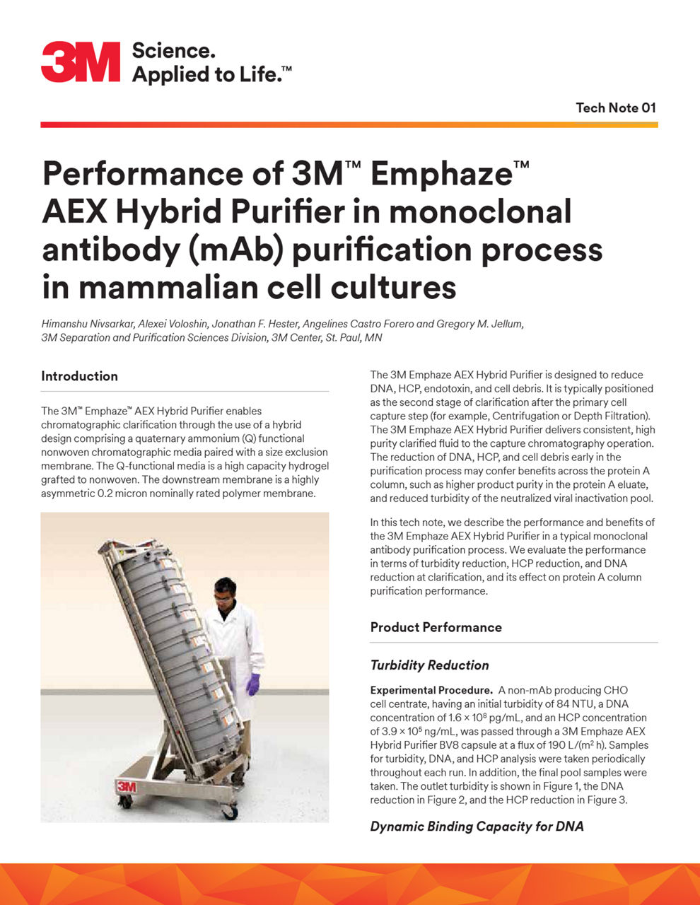 3M™ Emphaze™ AEX Hybrid Purifier Tech Note 01