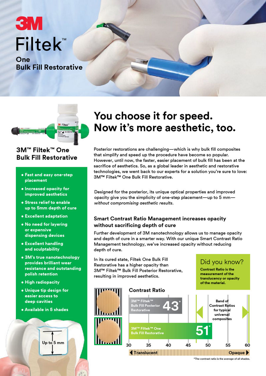 Filtek™ One Bulk Fill Restorative