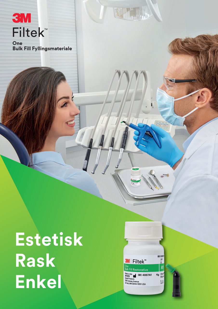 3M™ Filtek™ One Bulk Fill fyllningsmaterial, brochyr