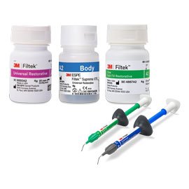 Highlights Filtek products, including Filtek Easy Match.