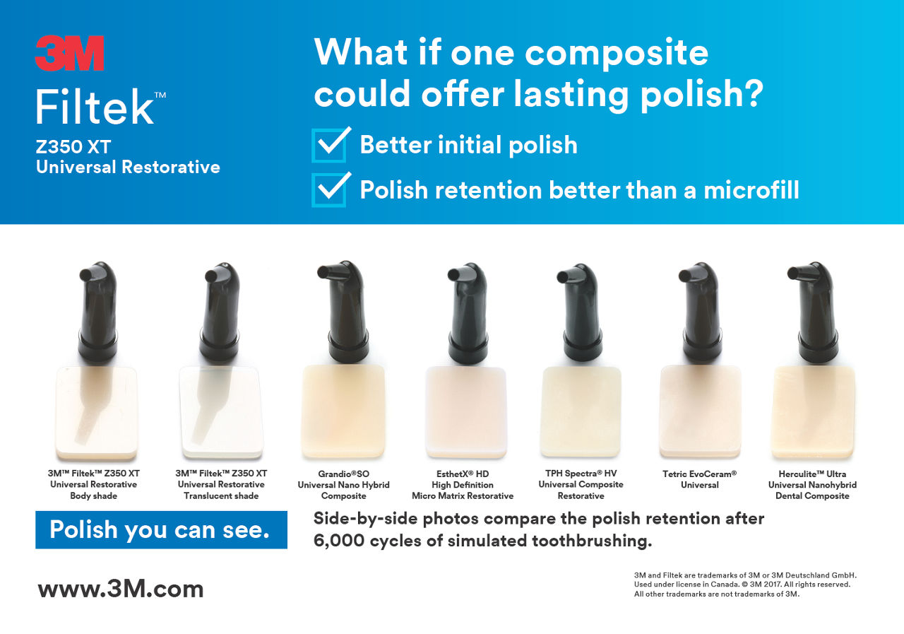 3M™ Filtek™ Z350 XT Universal Restorative Polish Card