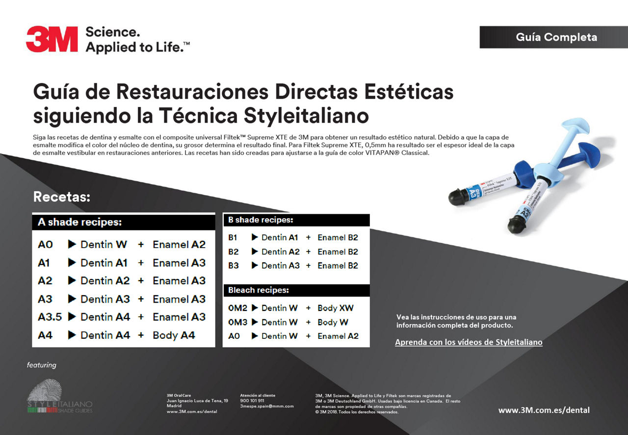 Guía Procedimiento Restauraciones Estéticas Styleitaliano_ES