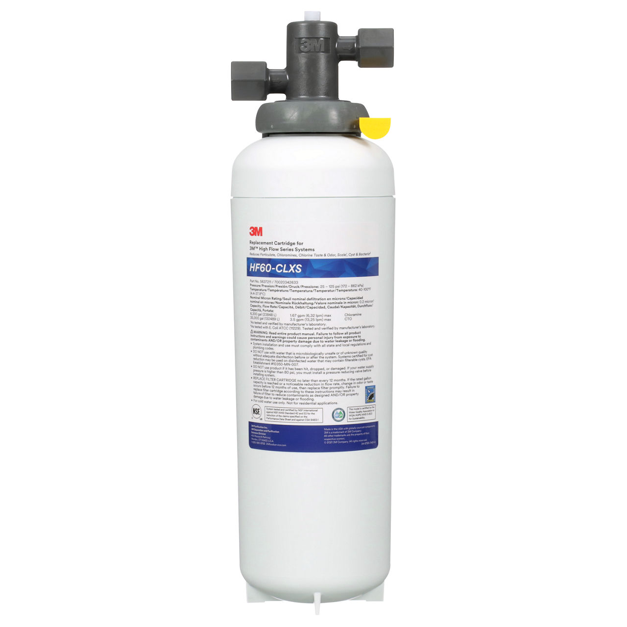 3M™ High Flow Series Filter System HF160-CLXS, 5626005, For Cold Beverage Applications, 0.2 um NOM, 1/Case