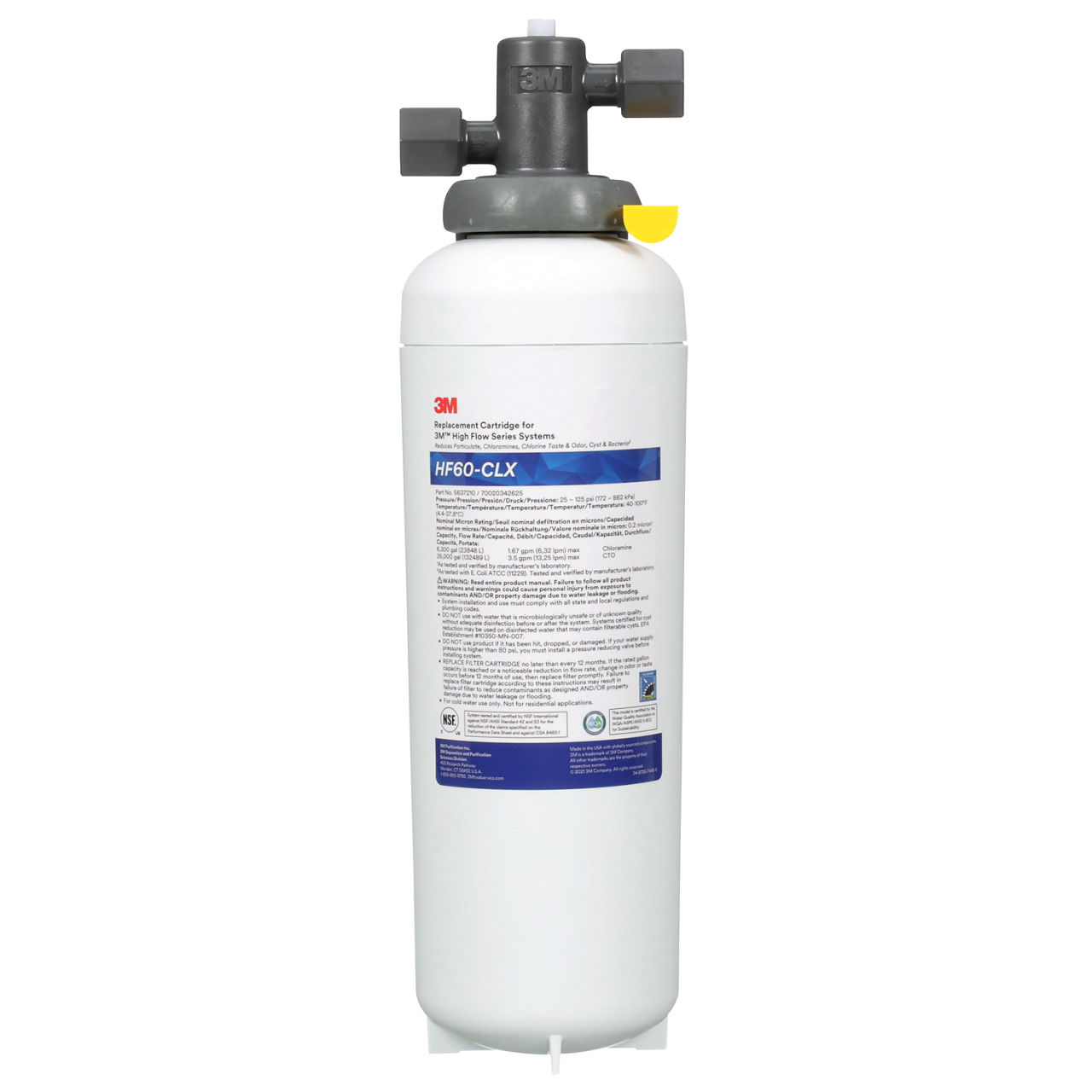 3M™ High Flow Series Filter System HF160-CLX, 5626004, For Cold Beverage Applications, 0.2 um NOM, 1/Case
