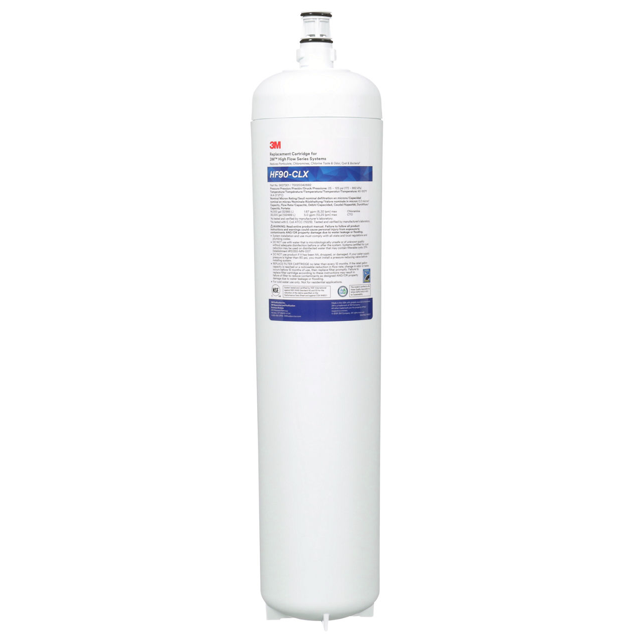 3M™ High Flow Series Filter Cartridge HF90-CLX, 5637301, 0.2 um NOM, 1/Case