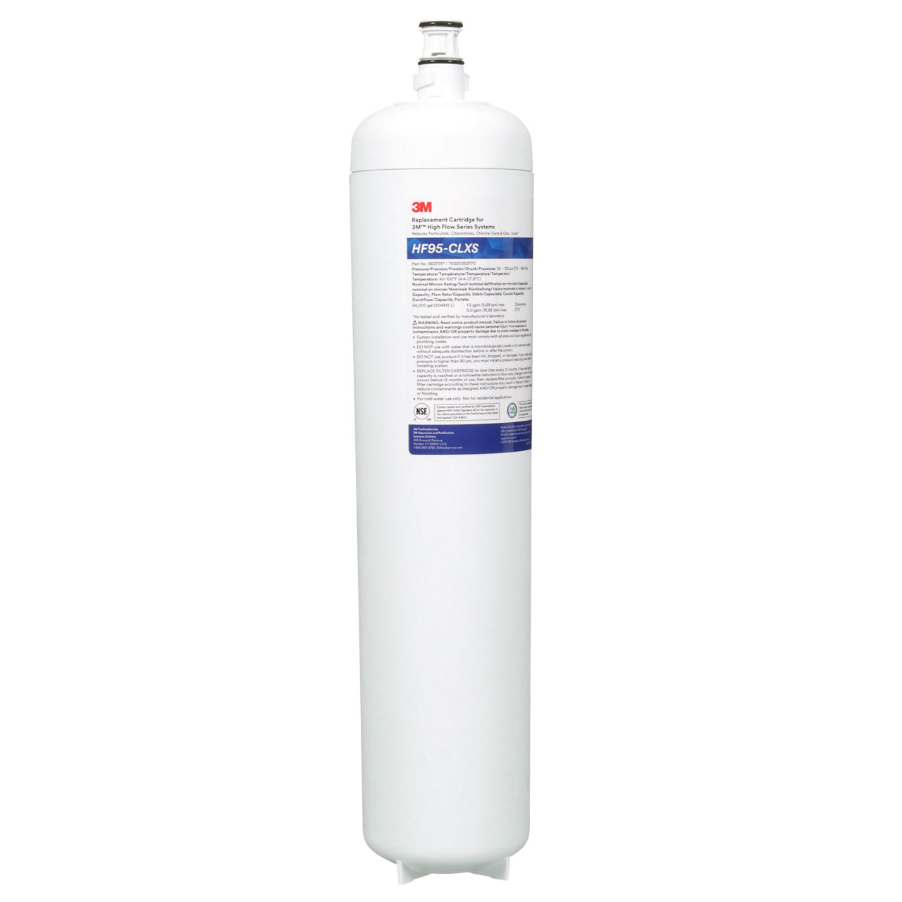 3M™ High Flow CLX Water Filtration system and cartridges, HF95-CLXS