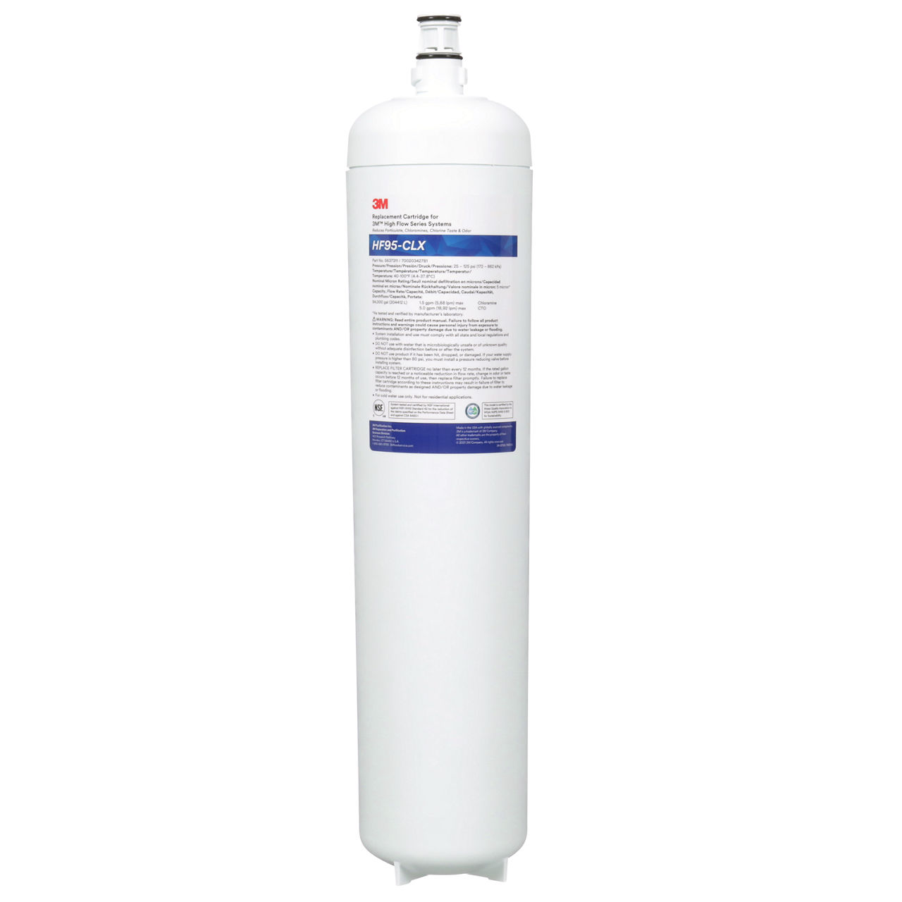 3M™ High Flow Series Filter Cartridge HF95-CLX, 5637311, 5 um NOM, 1/Case
