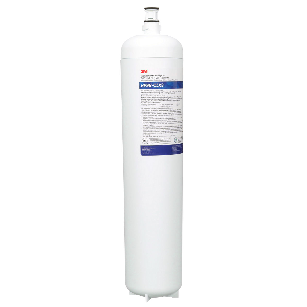 3M™ High Flow CLX Water Filtration system and cartridges, HF98-CLXS