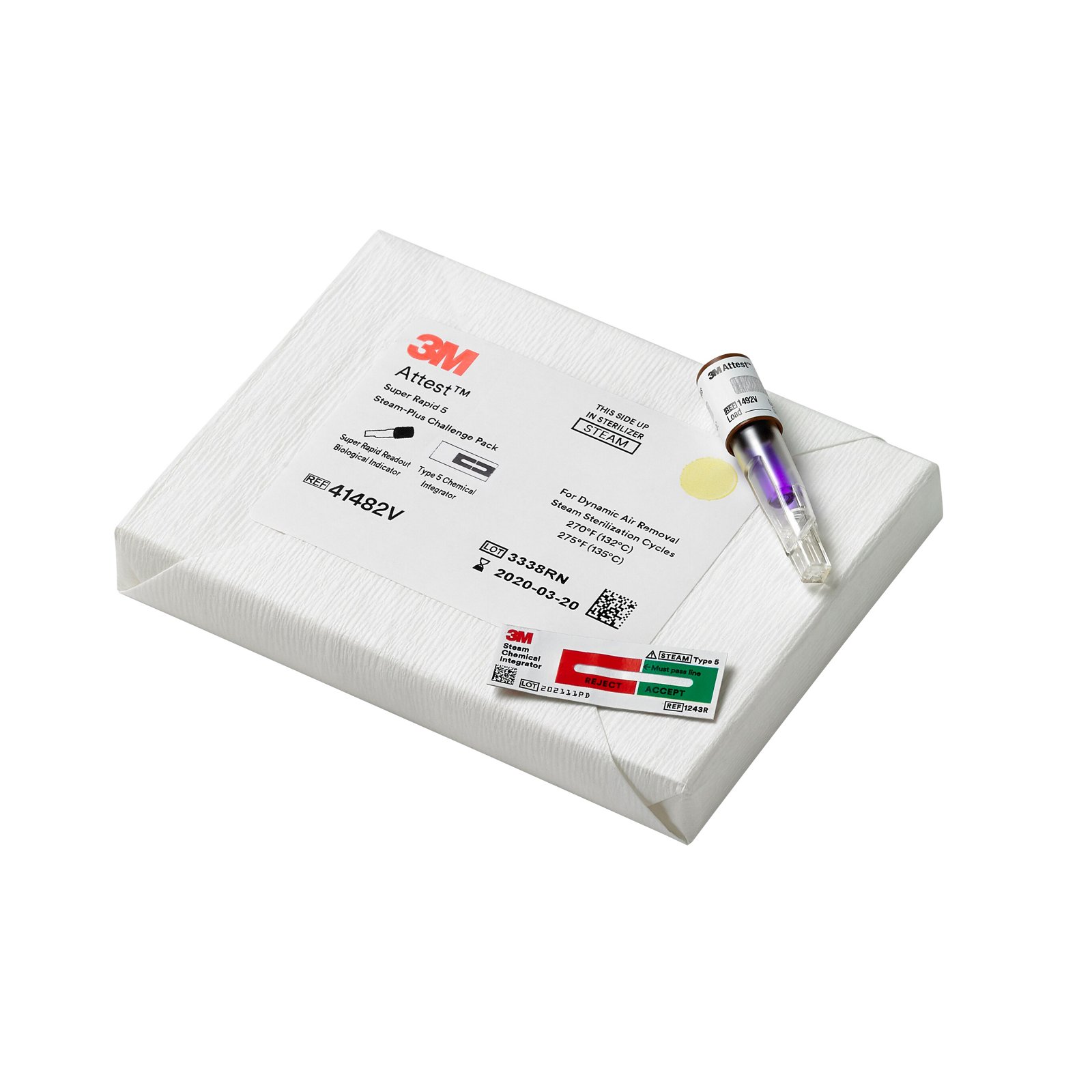 3M™ Attest™ Steam Chemical Integrators, Typ 5 produktbild i dental i 41482V utmaningspaket