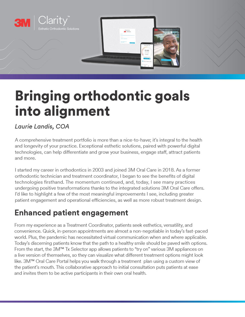 3M™ Clarity™ Aligners Flex Plus Force Orthodontic Goals Innova article - LR