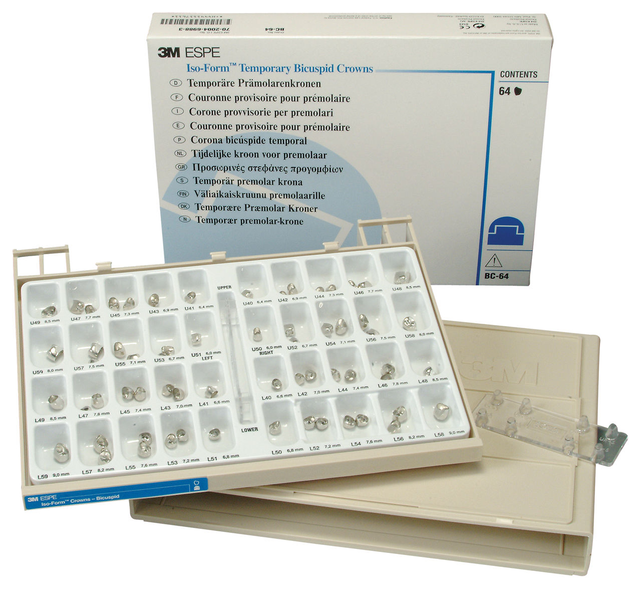3M™ Iso-Form™ Bicuspids Crown Set, BC-64
