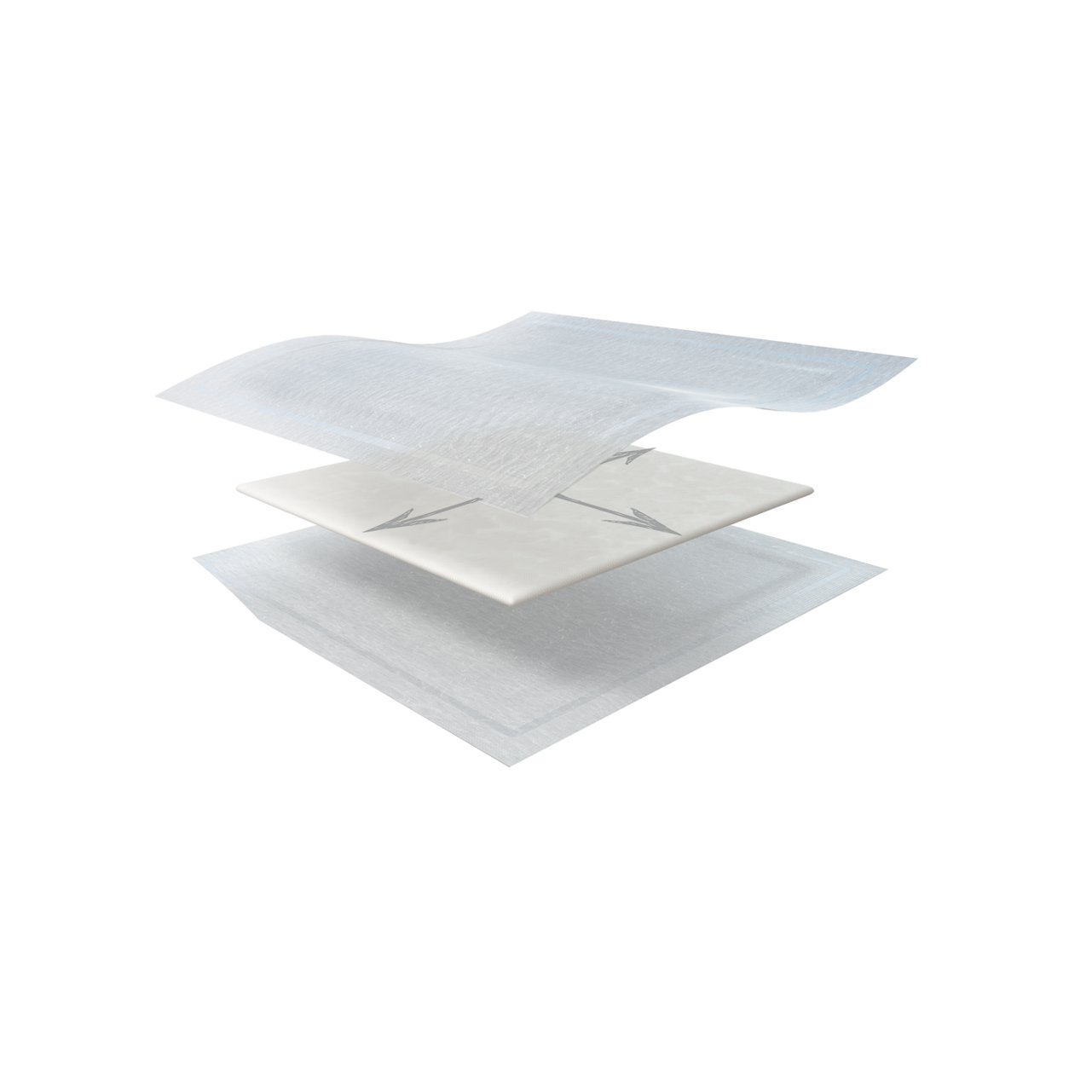 3M™ Kerramax Care™ Superabsorbierender Verband, explodiertes Produkt, KOMFORT, DOCHT, ABSORBIERT, VERRIEGELT, SCHÜTZT, Produktbild, cmyk, psd, PRA-PM-ALL-00301, 70-2011-8248-5, PRA-PM-US-03514, PRA-PM-ALL-00510