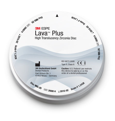 3M™ Lava™ Plus High Translucency Zirconia Disc