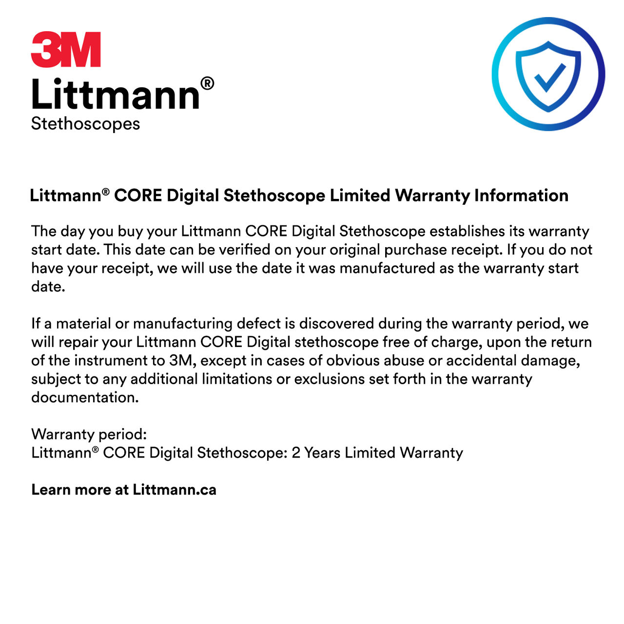 3M™ Littmann® CORE Digital Stethoscope, 8480-CA B+ content Image 8