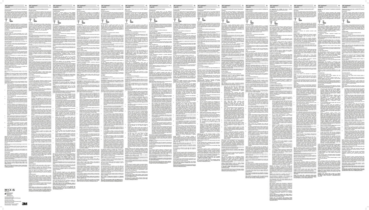 Instructions for Use - 82199 S/CAST LONGUETTE 5X20CM 10/CTNS