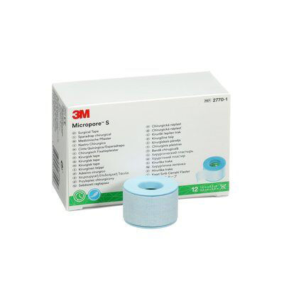 Ruban adhésif chirurgical 3M™ Micropore™, 2770-1, 2.5 cm x 5 m