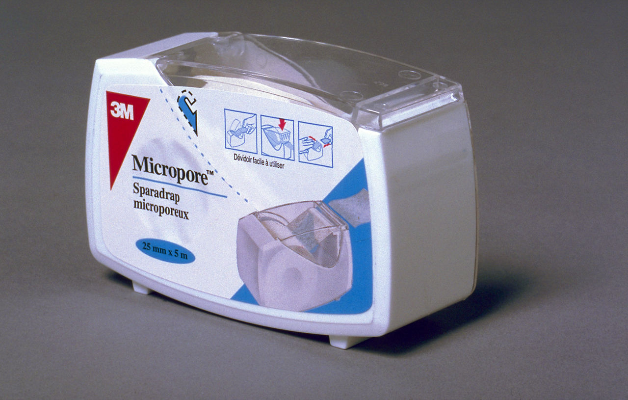 3M™ Micropore™ Chirurgische Hechtpleister, 1535-1, 2.5 cm x 9.1 m, 12 stuks/pakje