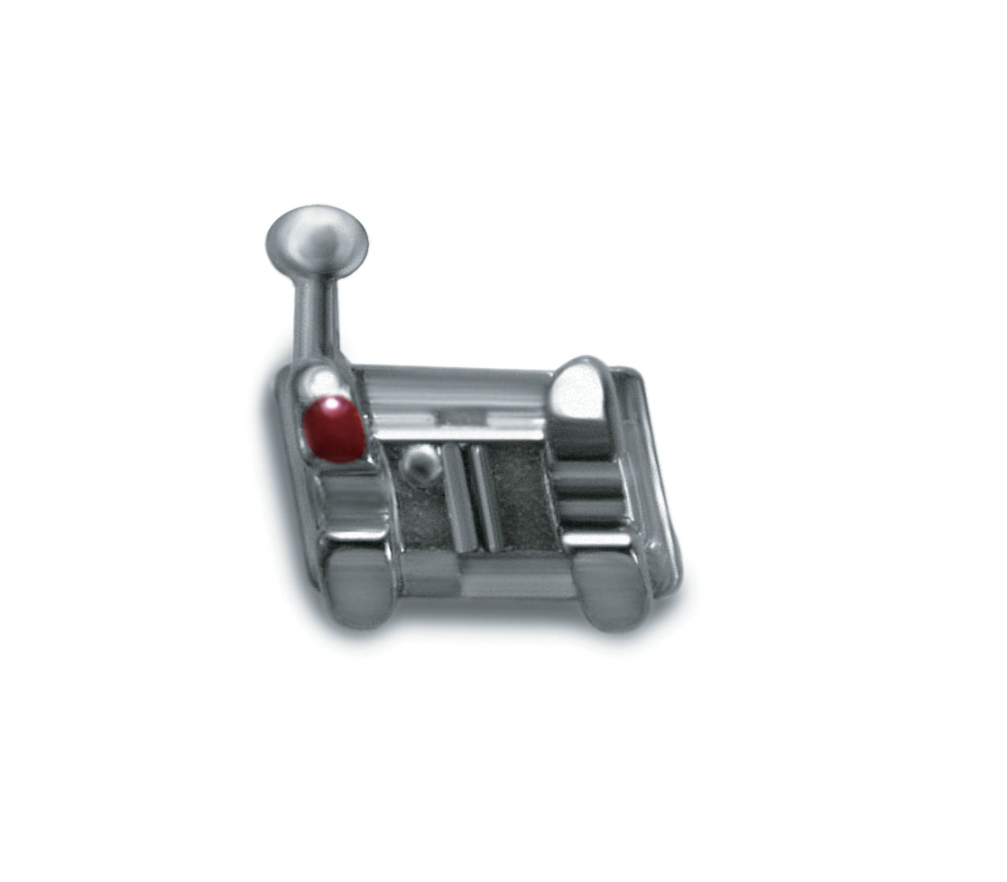 3M™ Unitek™ Miniature Twin V-Slot Metal Brackets, 017-492, .022, LR3,-11T/5A, Hk, 5/Pk
