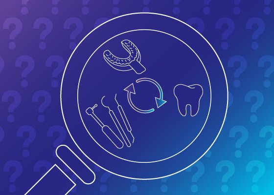 Informative oral care related imagery with a file name of 3MOCSD_IG_Round17_CC_Jose_Moura_Black_Triangles_560x460_Blog_5.png shown on Solventum's "Brain Floss" blog