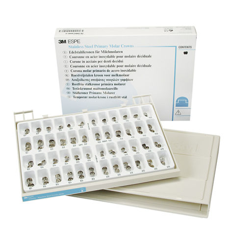 3M™ ESPE™ Stainless Steel Primary Molar Crowns Kit