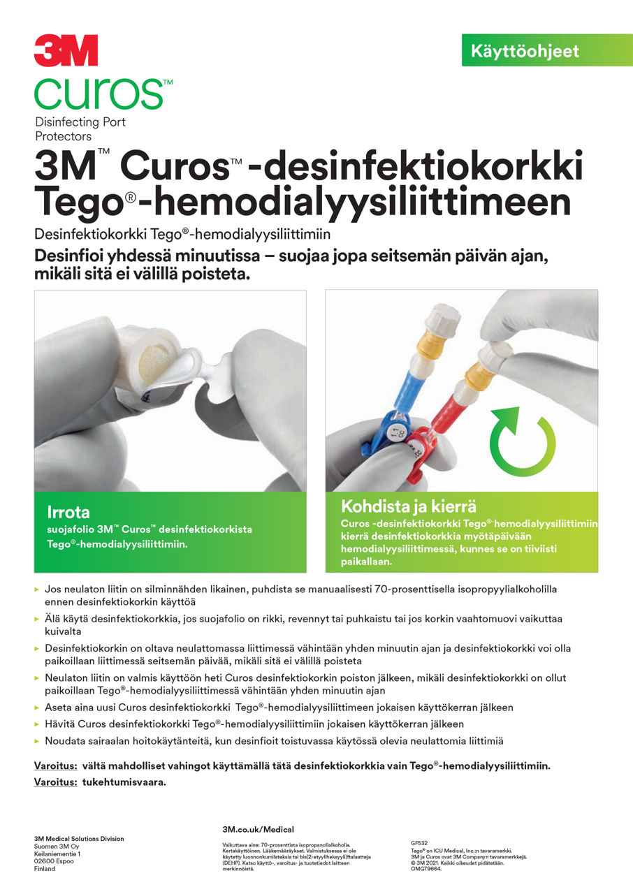 3M™Curos™ Tego® Käyttöohjeet