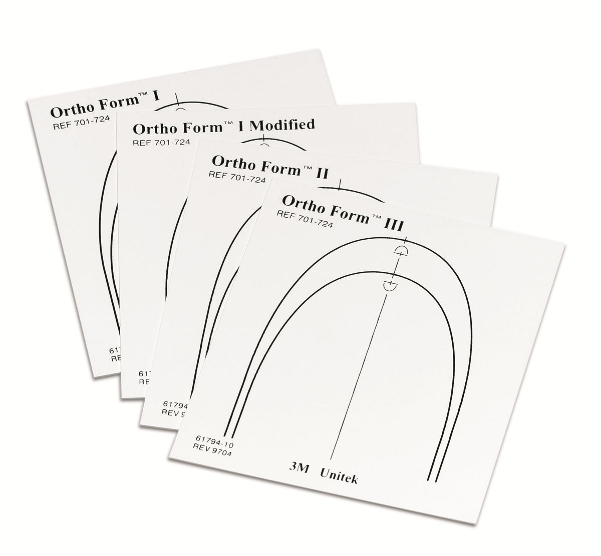 3M™ OrthoForm™ Operatory Arch Form Templates