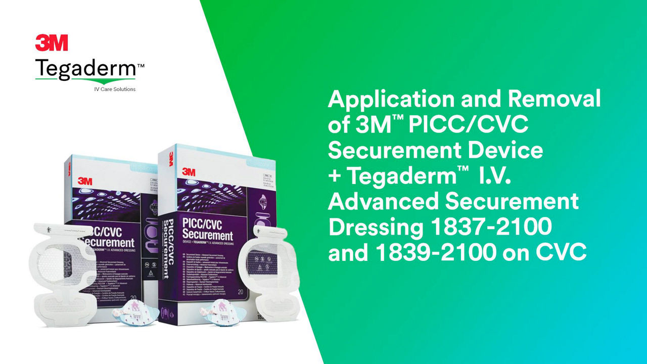 PICC_CVC_Securement_Device_plus_Tegaderm_IV_Advanced_Dressing_1837_2100_on_CVC.mp4