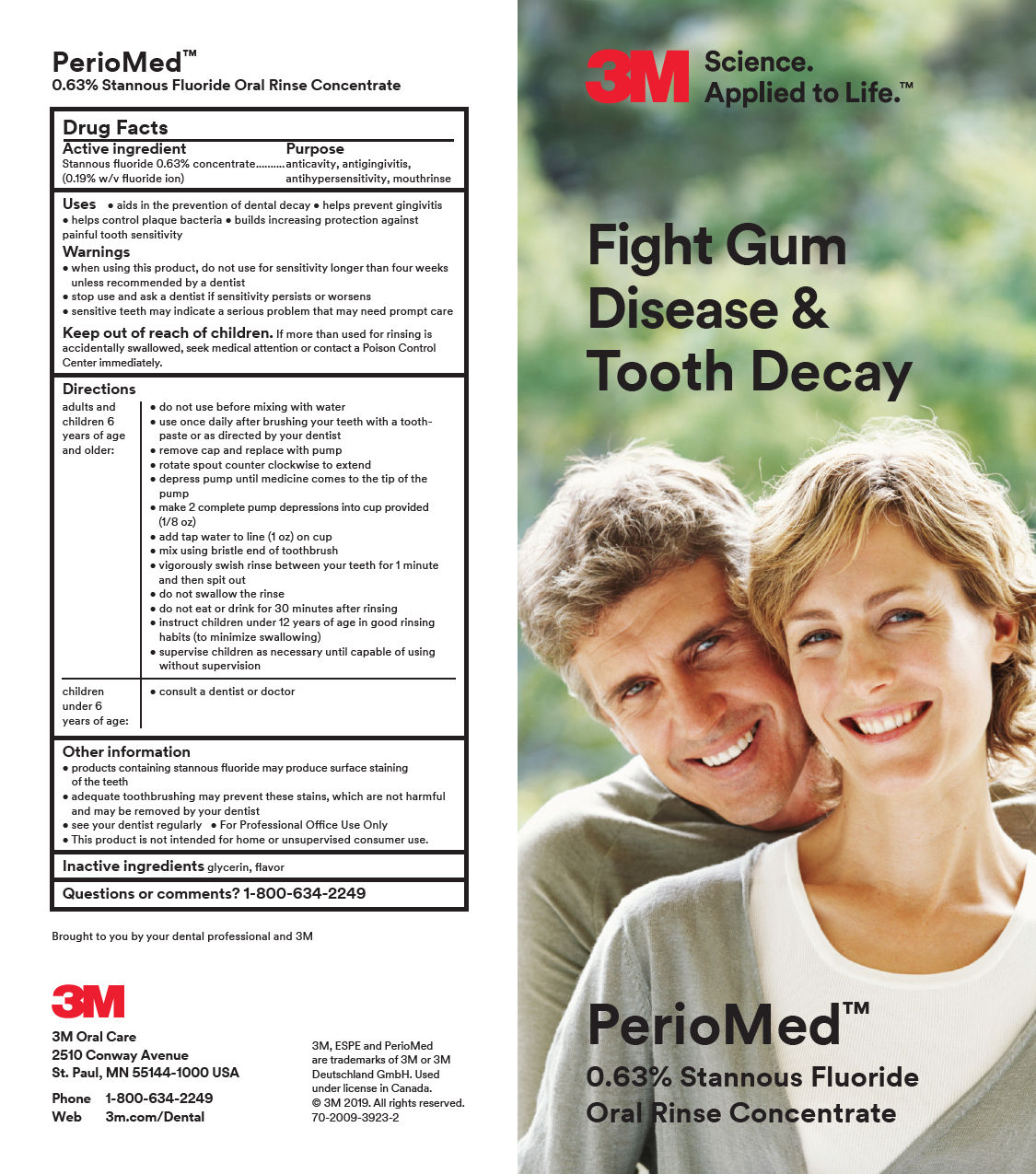 3M™ PerioMed™ Stannous Fluoride Oral Rinse Concentrate Fight Gum Disease