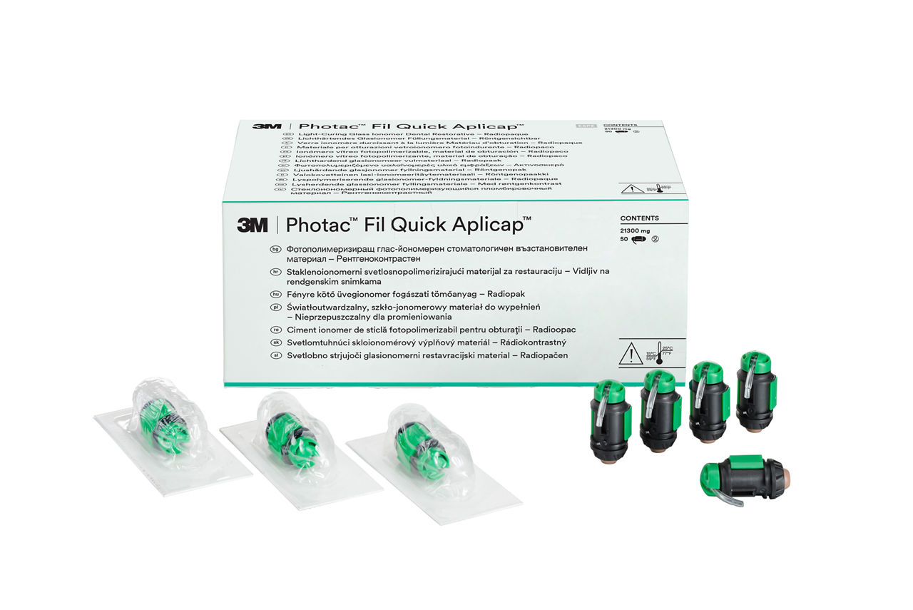 3M Photac™ Fil Quick Aplicap™ Light-Cured Glass Ionomer Restorative,61030, NP A3