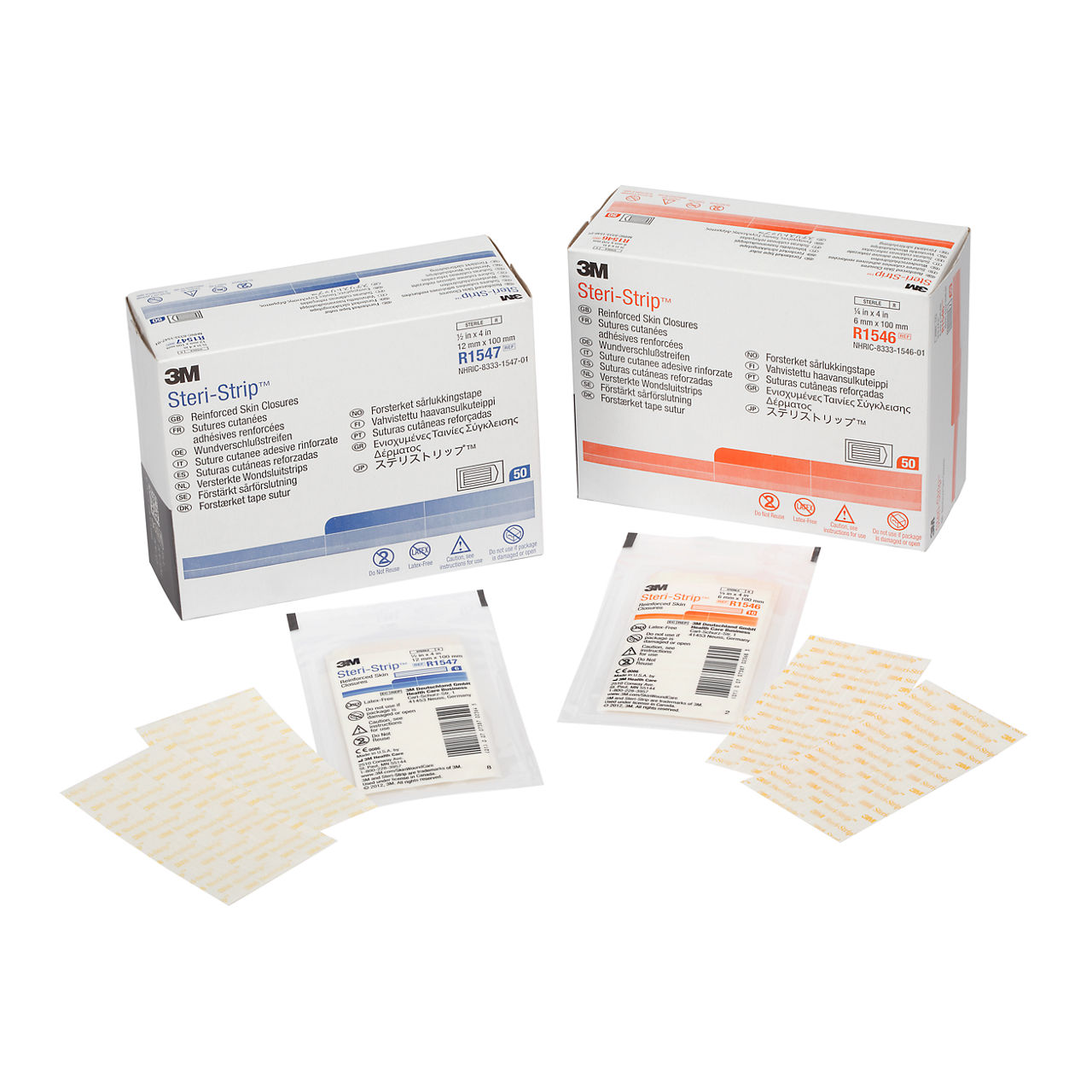 Steri-Strip Adhesive Skin Closures, Reinforced, R1546 & R1547