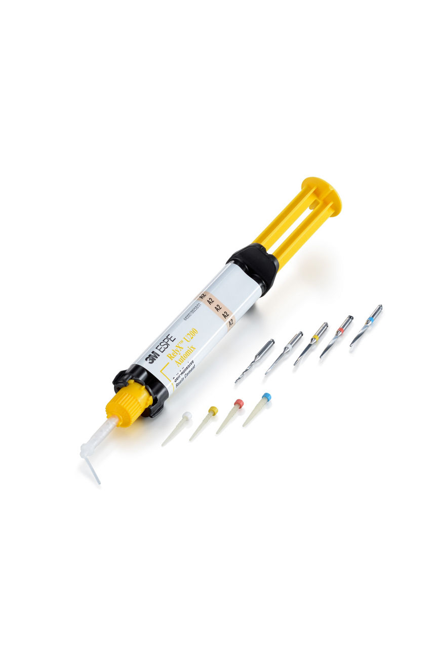 Cimento Resinoso Autoadesivo 3M™ RelyX™ U200 Automix – A2, Com pontas, 56895
