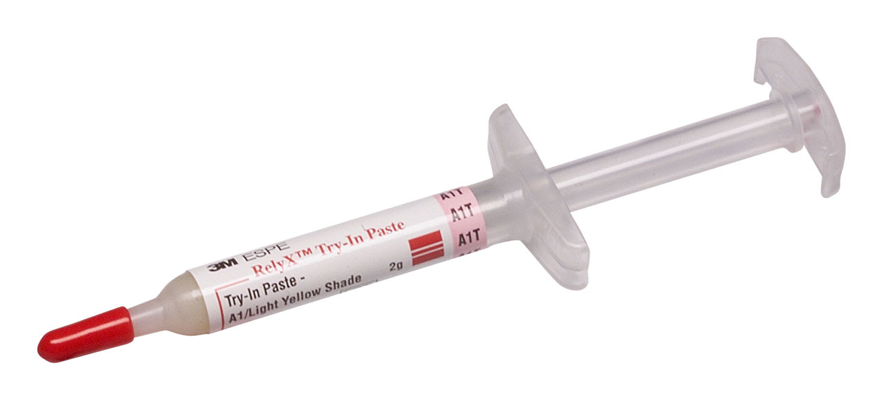 3M™ RelyX™ Try-In Paste A1/Light Yellow Shade Syringe Refill, 7614A1T