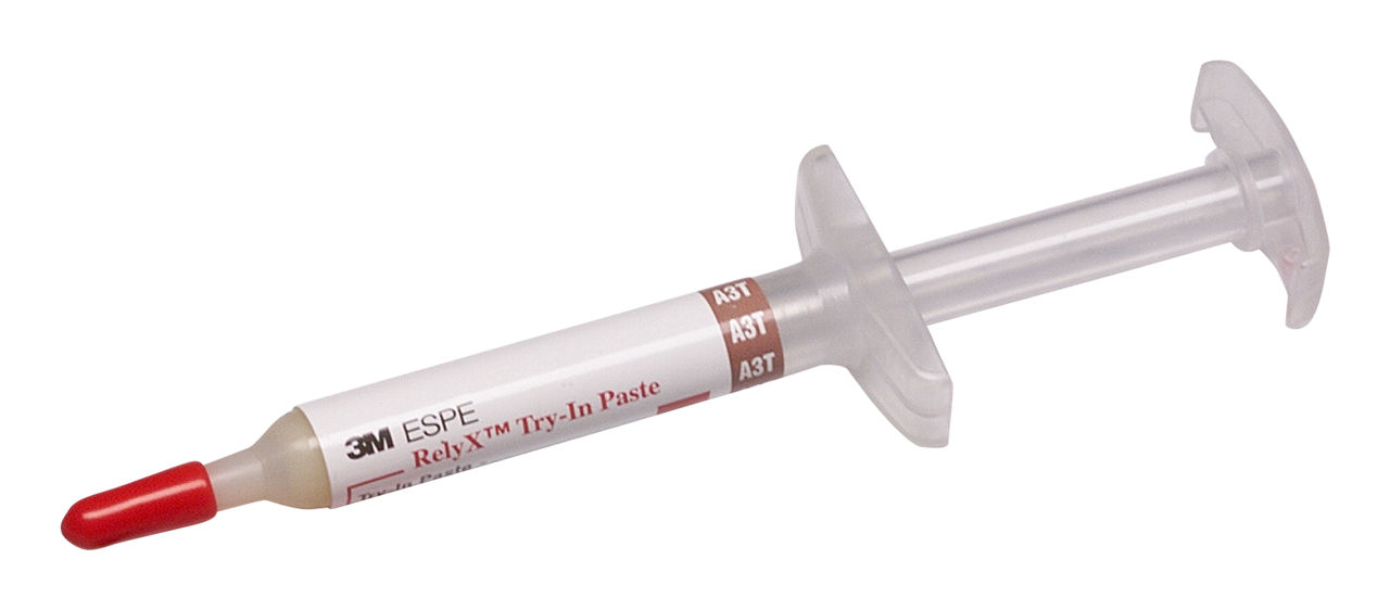 3M™ RelyX™ Try-In Paste A3 Opaque/Yellow Opaque Shade Syringe Refill,7614A3T