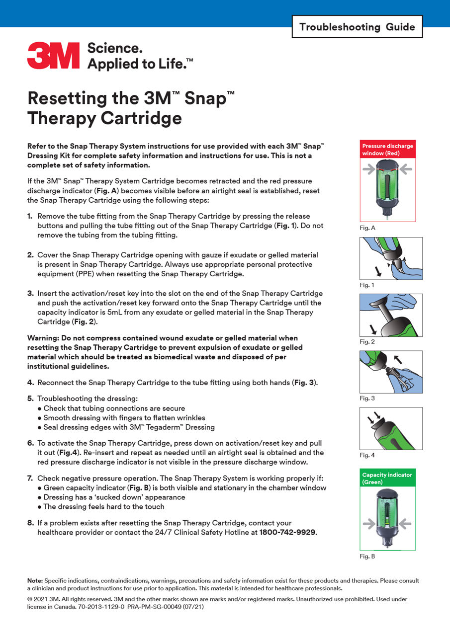 Snap Therapy cartridge reset guide cover preview