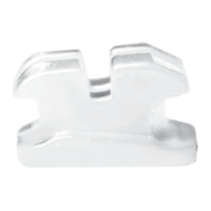 3M Clarity Advanced Ceramic Bracket under tie-wing area