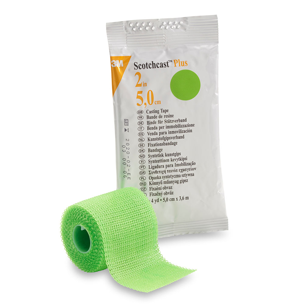 3M™ Scotchcast™ Plus Casting Tape 82002V, Bright Green, 2 inch x 4 yard,10 rolls/case