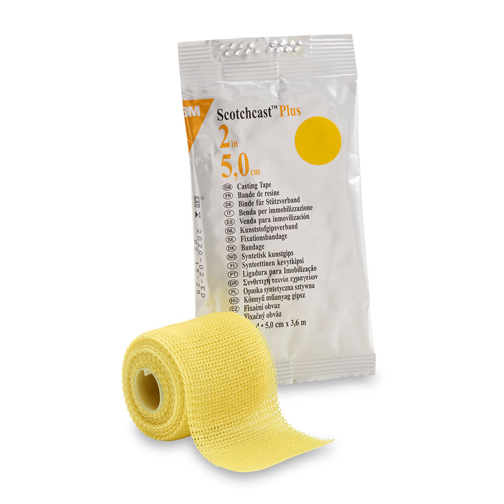 3M™ Scotchcast™ Plus, 82002Y, geel, 5 cm x 3.6 m, 10 stuks/overdoos