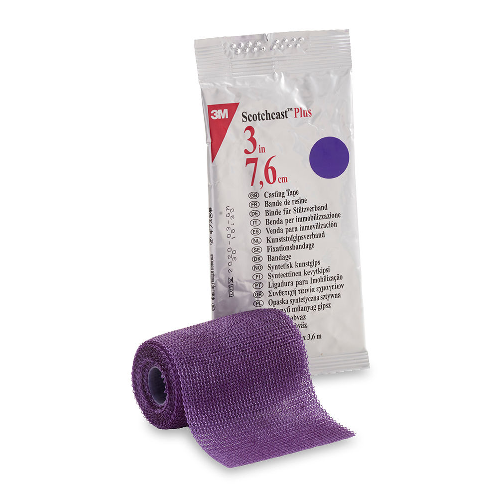 3M™ Scotchcast™ Plus Casting Tape, 82003U, 3"X4YD, PURPLE, 10 Roll/Case