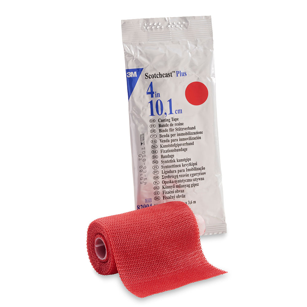 3M™ Scotchcast™ Plus, 82004R, rood, 10.2 cm x 3.6 m, 10 stuks/overdoos